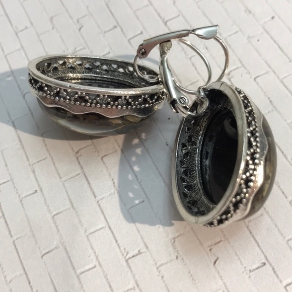 Beach silver & shell drop earrings NEW - Picture 4 of 7